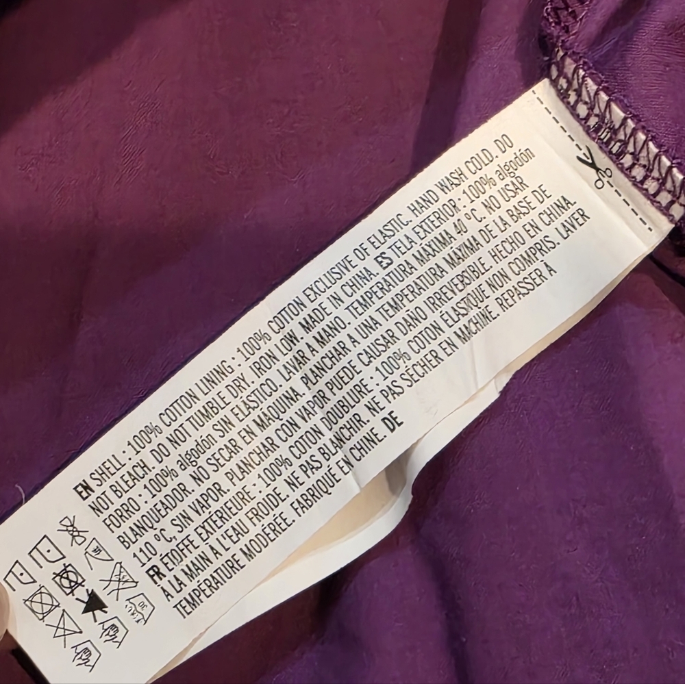 ENGLISH FACTORY TIERED‎ PUFF SLEEVE DRESS PURPLE M - Picture 10 of 15